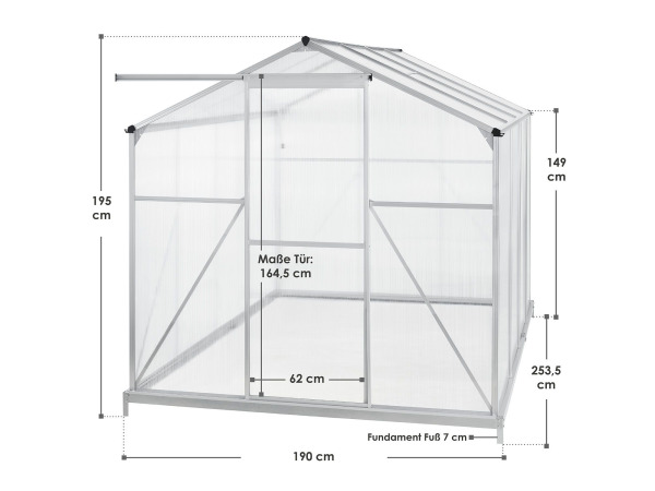 Aluminium Broeikas / Kweekkas- kweekkas - 4,75m² – foto 3 – kavel bij XL Auctions