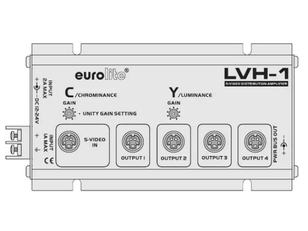 EUROLITE LVH-1 S-video distribution amp1