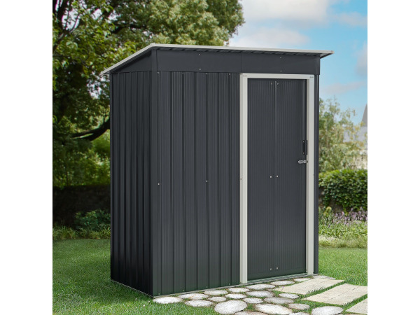 Metalen tuinhuis S - Antraciet - Incl. onderstel – foto 3 – kavel bij XL Auctions
