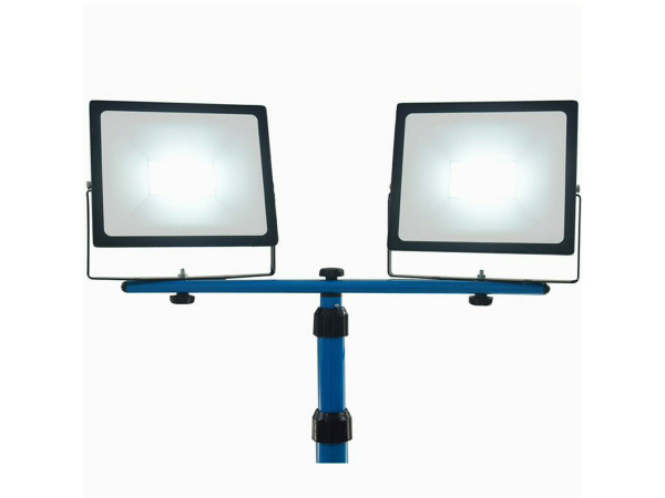 LED Bouwlamp - 2x50Watt - incl. statief – foto 6 – kavel bij XL Auctions