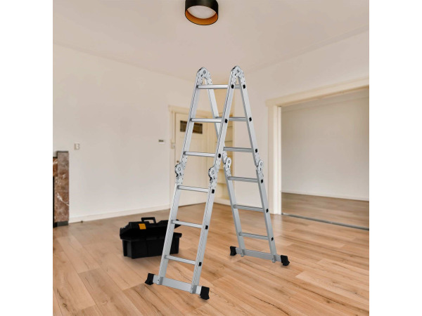 Multifunctionele vouwladder 4 in 1 - 3.6M – foto 3 – kavel bij XL Auctions