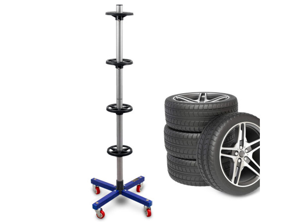 Velgboom - Met wielen - Max 225mm - 80kg - Blauw – kavel bij XL Auctions