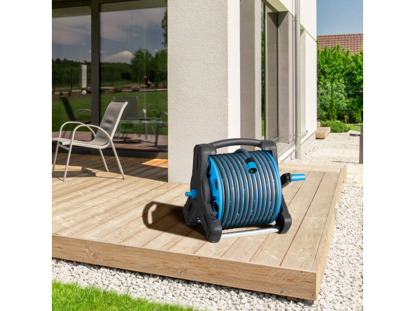 Mobiele Slanghaspel Basic - 30 Meter - Blauw – foto 10 – kavel bij XL Auctions