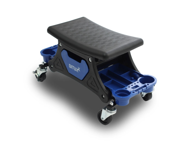 Werkplaatskruk - max 180kg - Blauw – foto 3 – kavel bij XL Auctions