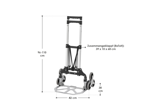 Inklapbare Trappensteekwagen / Steekwagen - Max. 80 kg – foto 9 – kavel bij XL Auctions