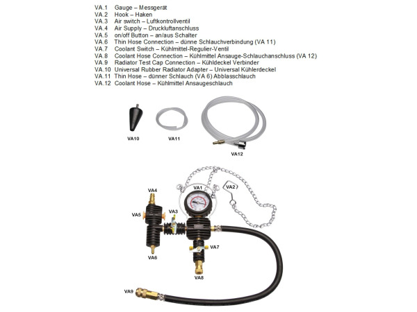 Koelsysteemtester / Druktester - 28-delige set - Incl. Koffe – foto 8 – kavel bij XL Auctions