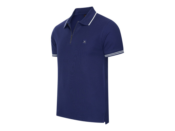 Cappuccino Italia Polo Zip Polo Torino Navy - XL