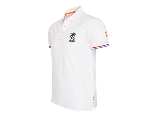 Cappuccino Italia Dutch Lion Polo - Wit - XL