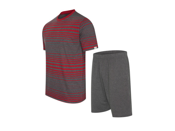 Cappuccino Italia Venezia Pyjama Grijs/Rood - XL