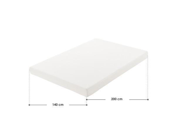 Koudschuimmatras - 140 x 200 cm - Hoog slaapcomfort & ergono – foto 2 – kavel bij XL Auctions