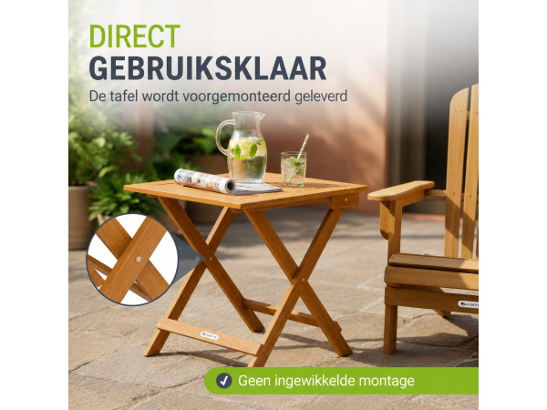 Inklapbare houten tafel Zadar – foto 2 – kavel bij XL Auctions