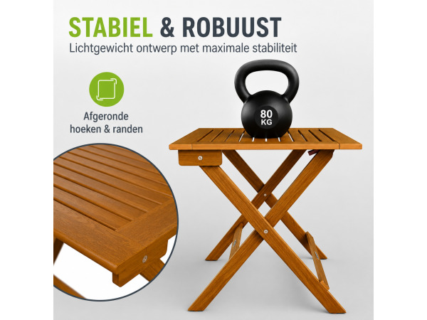 Inklapbare houten tafel Zadar – foto 5 – kavel bij XL Auctions