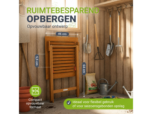 Inklapbare houten tafel Zadar – foto 6 – kavel bij XL Auctions