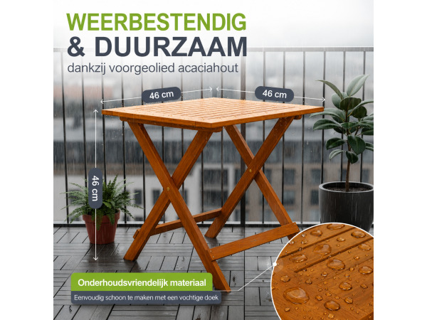 Inklapbare houten tafel Zadar – foto 7 – kavel bij XL Auctions
