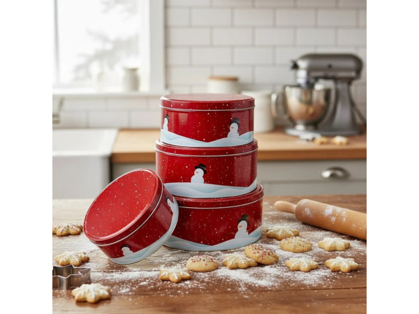 Set Koektrommels - Set voorraadblikken 4-delig – Kerst – foto 3 – kavel bij XL Auctions