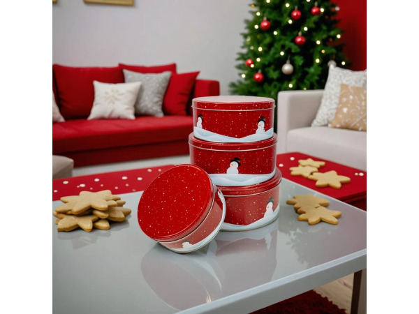 Set Koektrommels - Set voorraadblikken 4-delig – Kerst – foto 4 – kavel bij XL Auctions