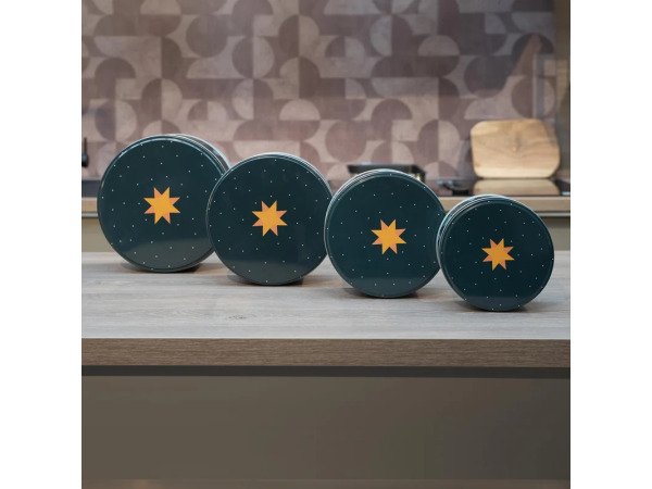 Set Koektrommels - Set voorraadblikken 4-delig – Grijs – foto 6 – kavel bij XL Auctions