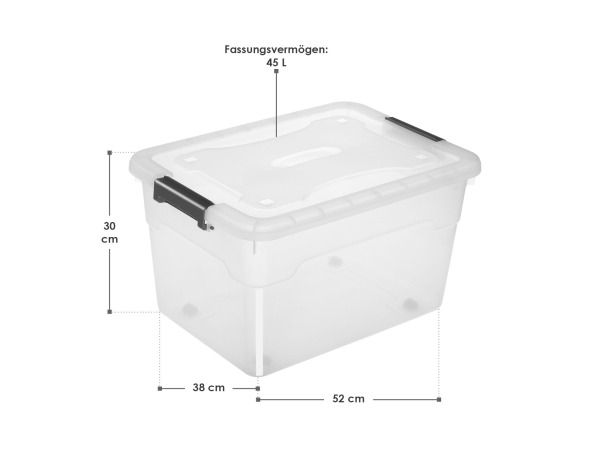 Opbergdoos / Opslagbox 45 L - Kunststof - 6-Delig – foto 8 – kavel bij XL Auctions