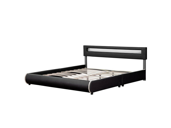 Gestoffeerd Bed Sevilla - 180 x 200 cm - Zwart – foto 6 – kavel bij XL Auctions