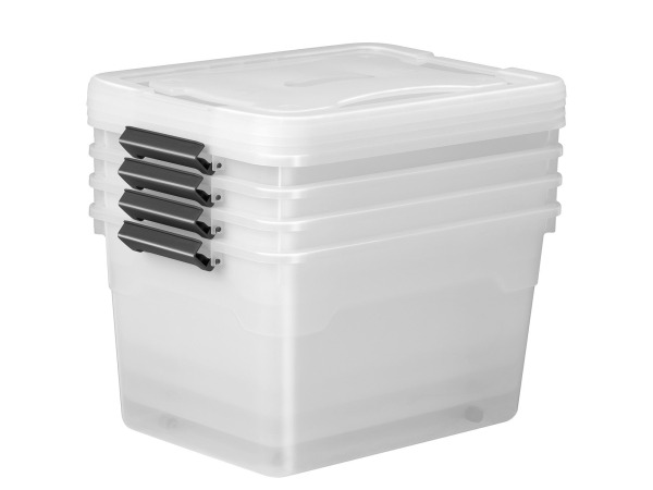 Opbergdoos/ opslagbox 60 ltr - Kunststof - 4-delig – foto 2 – kavel bij XL Auctions