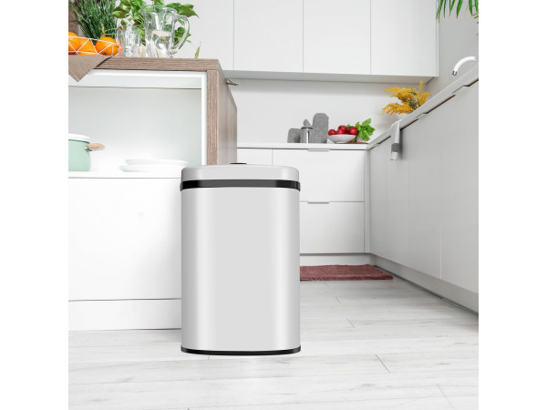 Automatische Prullenbak - 50 Liter - Wit - Rechthoek – foto 3 – kavel bij XL Auctions
