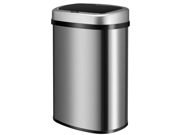 Automatische Prullenbak - 50 Liter - Zilver - Rechthoek – foto 2 – kavel bij XL Auctions