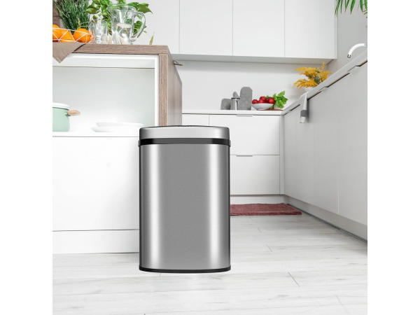 Automatische Prullenbak - 50 Liter - Zilver - Rechthoek – foto 3 – kavel bij XL Auctions