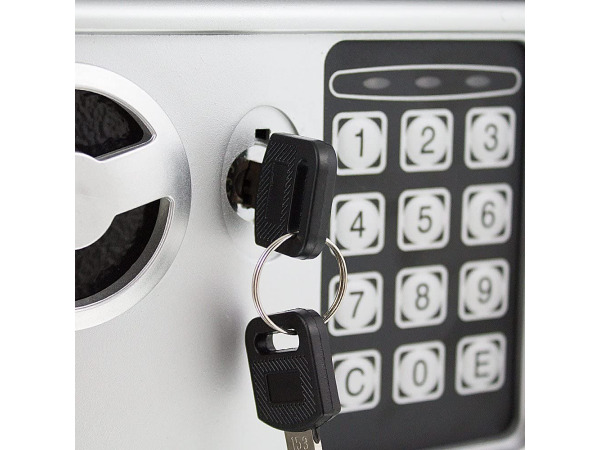 Elektronische minikluis - Lichtgrijs – foto 4 – kavel bij XL Auctions