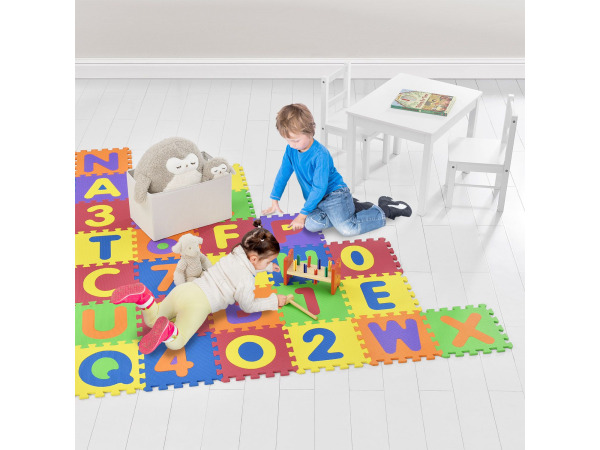 Kinderpuzzelmat - 36-delig - Bestaande uit letters & cijfers – foto 2 – kavel bij XL Auctions