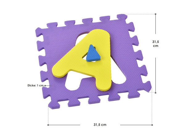 Kinderpuzzelmat - 36-delig - Bestaande uit letters & cijfers – foto 8 – kavel bij XL Auctions