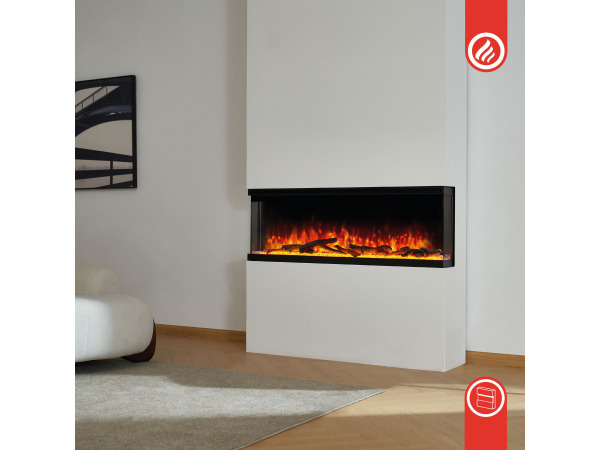 Elektrische haard LEA - Elektrische 3-in-1 haard - 36 inch – foto 3 – kavel bij XL Auctions