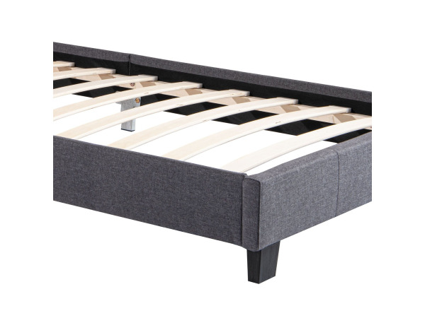 Gestoffeerd Bed Verona - 90 x 200 cm - Grijs – foto 4 – kavel bij XL Auctions