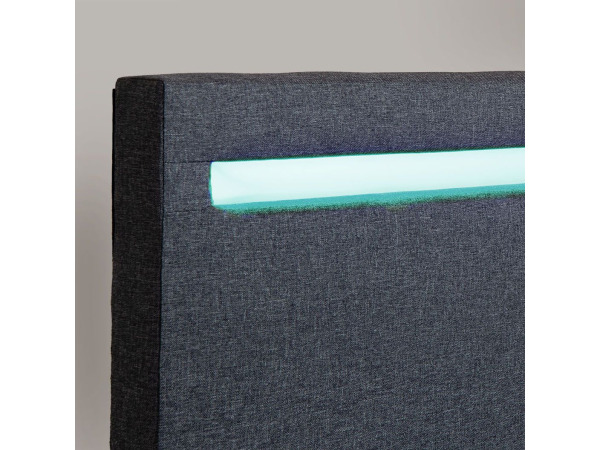 Gestoffeerd Bed Verona - 90 x 200 cm - Grijs – foto 6 – kavel bij XL Auctions