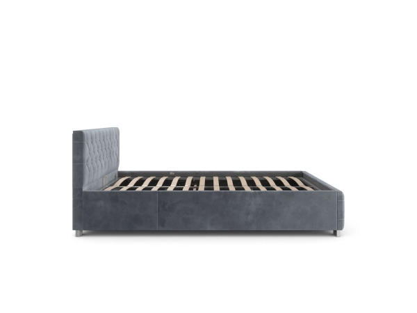 Gestoffeerd Bed Nizza - 140 x 200 cm - Grijs – foto 7 – kavel bij XL Auctions