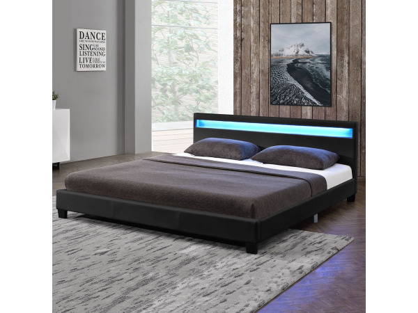 Gestoffeerd bed Paris - 140 x 200 cm - Zwart – foto 10 – kavel bij XL Auctions