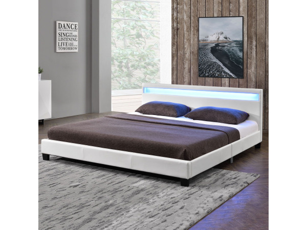 Gestoffeerd bed Paris - 140 x 200 cm - Wit – foto 10 – kavel bij XL Auctions