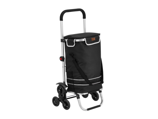 Boodschappentrolley 3in1 - 56L - Voor Trappen - Zwart – kavel bij XL Auctions