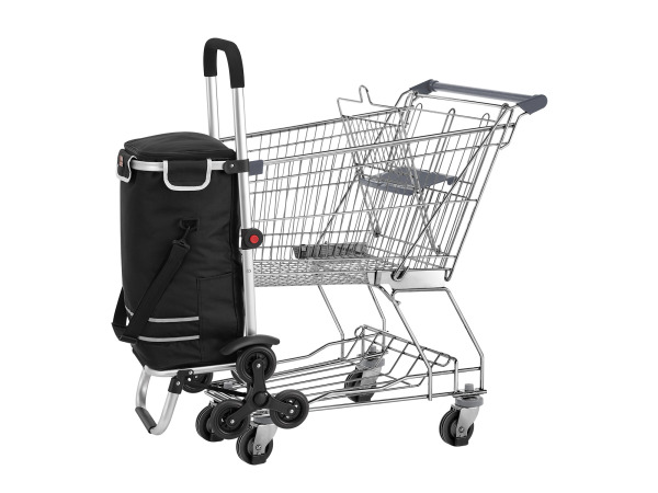 Boodschappentrolley 3in1 - 56L - Voor Trappen - Zwart – foto 2 – kavel bij XL Auctions
