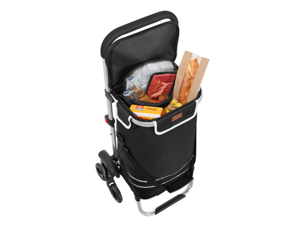 Boodschappentrolley 3in1 - 56L - Voor Trappen - Zwart – foto 3 – kavel bij XL Auctions