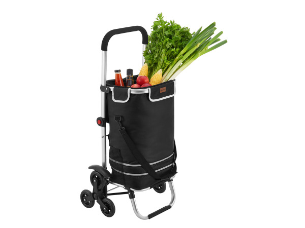 Boodschappentrolley 3in1 - 56L - Voor Trappen - Zwart – foto 5 – kavel bij XL Auctions