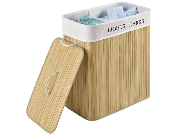 Bamboe Wasmand Curly - 100 L - Natuur – foto 3 – kavel bij XL Auctions