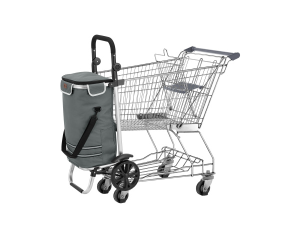 Boodschappentrolley 3in1 - 56L - Grijs – foto 3 – kavel bij XL Auctions