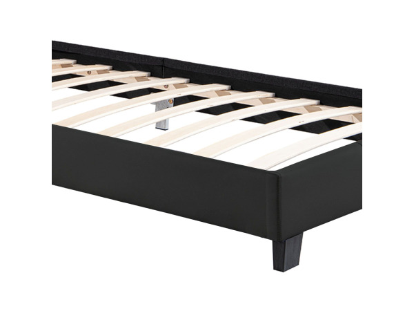 Gestoffeerd Bed Verona - 90 x 200 cm - Zwart – foto 5 – kavel bij XL Auctions