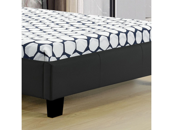 Gestoffeerd Bed Verona - 90 x 200 cm - Zwart – foto 7 – kavel bij XL Auctions