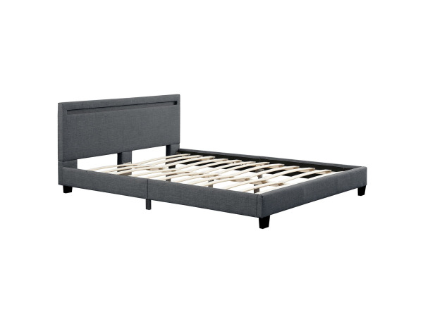 Gestoffeerd bed Verona - 120 x 200cm - Donkergrijs – foto 3 – kavel bij XL Auctions