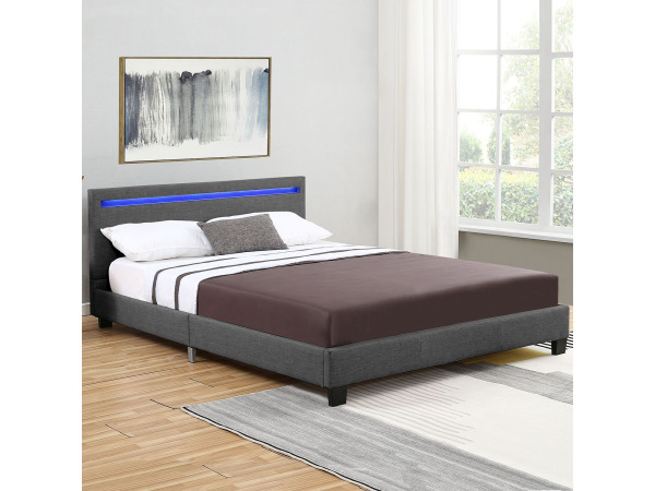 Gestoffeerd bed Verona - 120 x 200cm - Donkergrijs – foto 8 – kavel bij XL Auctions