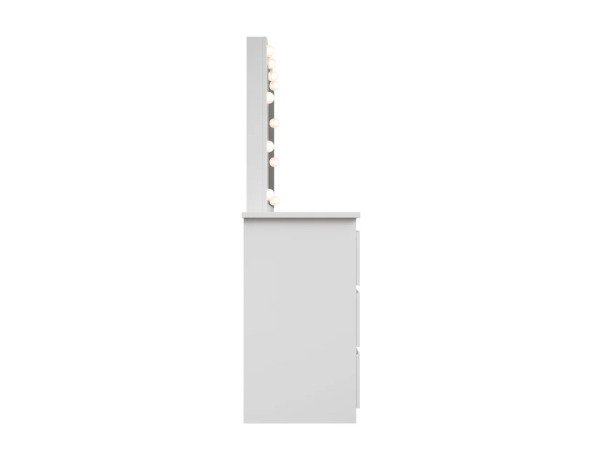 Kaptafel / Schminktafel Talea - Incl. Spiegel en LED - Wit – foto 5 – kavel bij XL Auctions