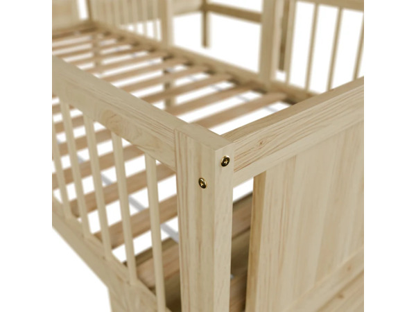 Kinderbed Yari - Incl. Tafel en Lade - Naturel – foto 3 – kavel bij XL Auctions