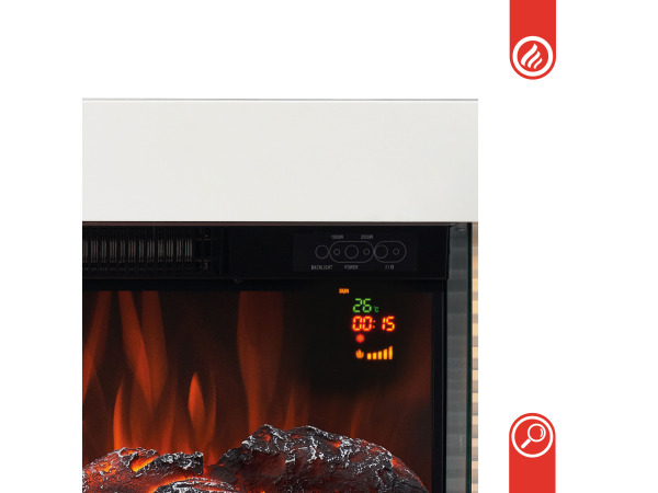 Elektrische haard LIZ - Wit – foto 4 – kavel bij XL Auctions