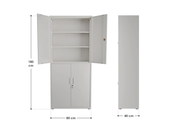 Metalen Archiefkast / Kantoorkast - Incl. slot – foto 7 – kavel bij XL Auctions